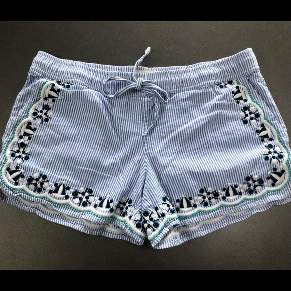 Vineyard Vines Pants - Vineyard Vines Seersucker Blue and White Shorts
